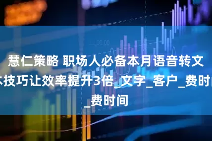 慧仁策略 职场人必备本月语音转文本技巧让效率提升3倍_文字_客户_费时间